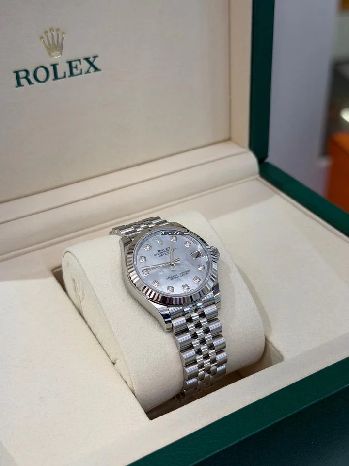 Rolex Datejust 31 NUOVO 2026 quadrante mother of pearl diamond MOP dial jubilee full set - Image 5