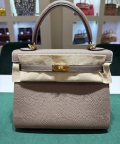 Hermès Kelly 25 retourne Nuova 2026 stampa G in pelle togo