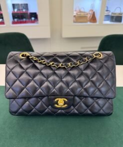 Chanel Classic Double Flap Bag Medium noir nero