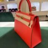 Hermès Kelly 25 sellier second hand 2016 in pelle epsom sellie