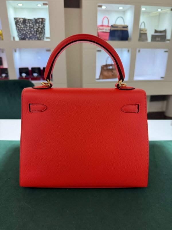 Hermès Kelly 25 sellier second hand 2016 in pelle epsom sellie