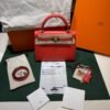 Hermès Kelly 25 sellier second hand 2016 in pelle epsom sellie