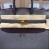 Hermès Birkin 25 retourne veau togo colore plomb stampa K NUOVA 2026 Febbraio hardware dorato