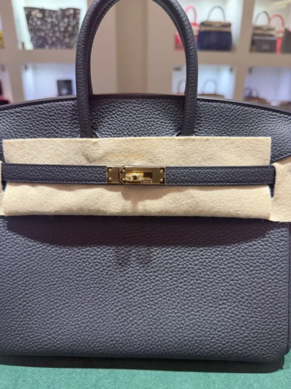 Hermès Birkin 25 retourne veau togo colore plomb stampa K NUOVA 2026 Febbraio hardware dorato