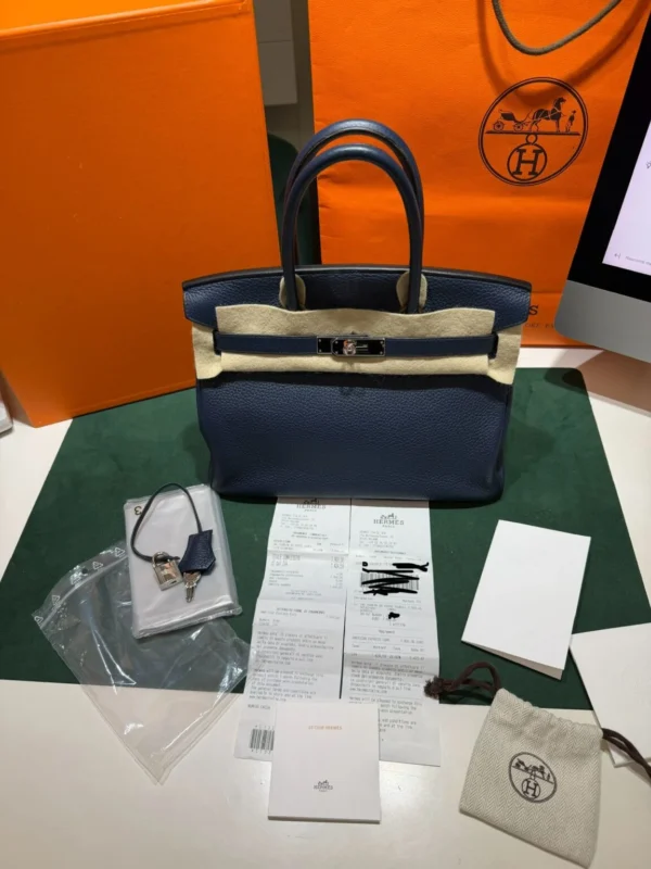 Hermès Birkin 25 retourne veau togo colore plomb stampa K NUOVA 2026 Febbraio hardware dorato