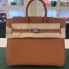 Hermès Birkin 25 retourne veau togo colore GOLD