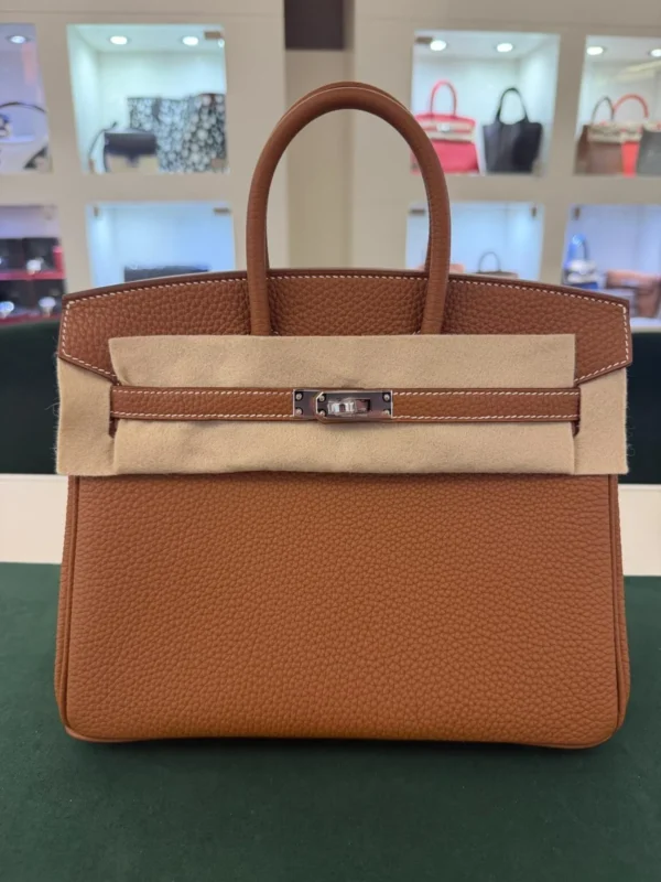 Hermès Birkin 25 retourne veau togo colore GOLD