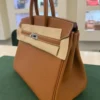 Hermès Birkin 25 retourne veau togo colore GOLD
