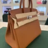 Hermès Birkin 25 retourne veau togo colore GOLD
