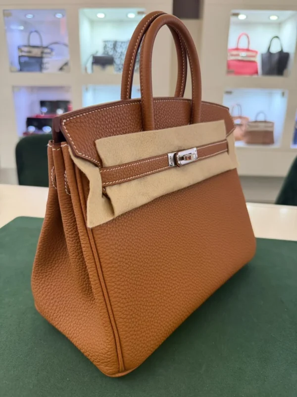 Hermès Birkin 25 retourne veau togo colore GOLD