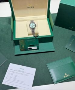 Alternative view of Rolex Datejust 31 NUOVO 2026 Marzo Italia Jubilee green verde menta full set con documenti