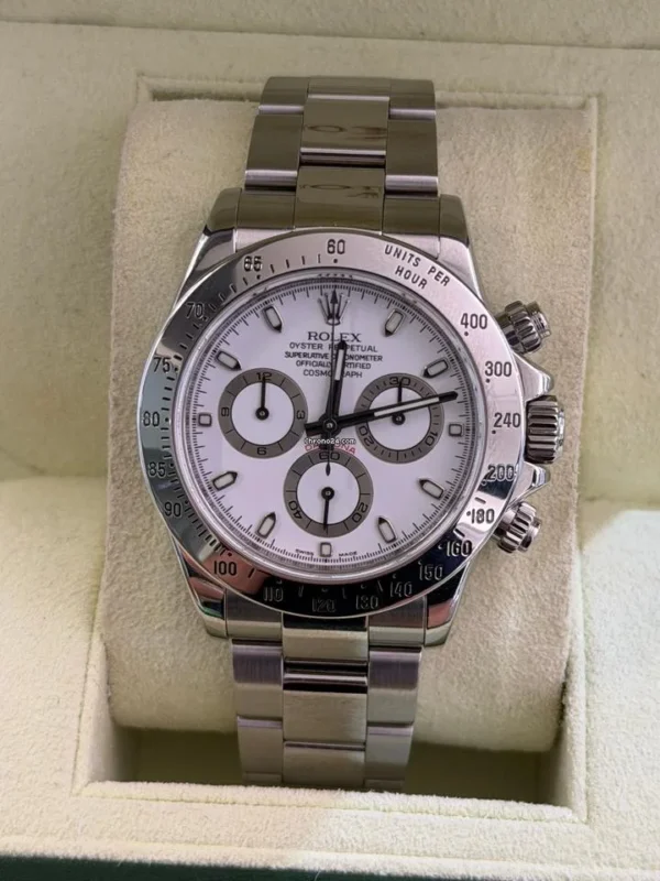 Rolex Daytona Cosmograph bianco white del 2008 full set top condition con documenti e scatola