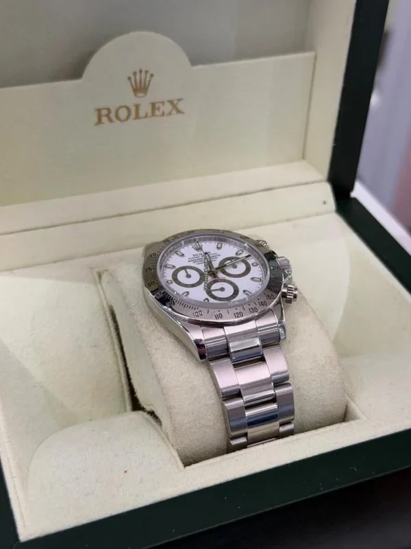 Rolex Daytona Cosmograph bianco white del 2008 full set top condition con documenti e scatola