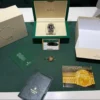 Rolex Datejust 36 acciaio oro quadrante nero in diamanti del 2008 full set con documenti
