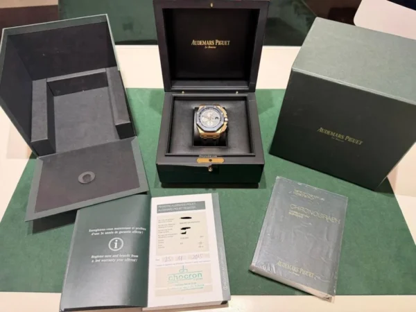 Audemars Piguet Royal Oak Offshore Chronograph rose gold del 2015 full set excellent condition documenti