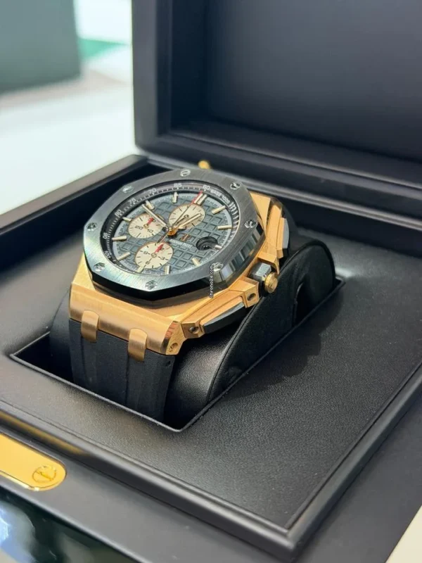 Audemars Piguet Royal Oak Offshore Chronograph rose gold del 2015 full set excellent condition documenti