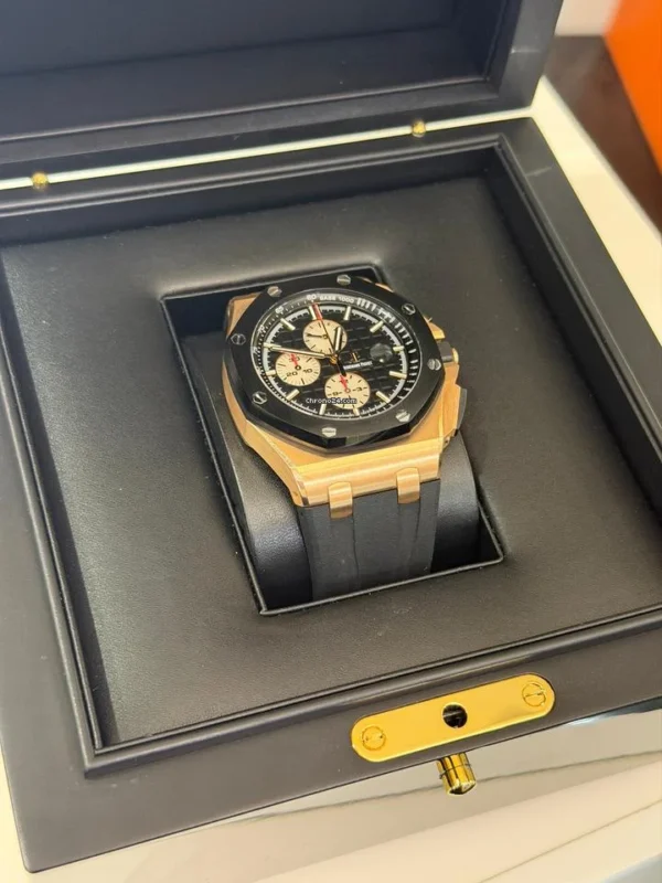 Audemars Piguet Royal Oak Offshore Chronograph rose gold del 2015 full set excellent condition documenti