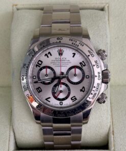 Rolex Daytona oro bianco silver racing dial del 2005 full set top condition documenti full links