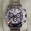 Rolex Daytona oro bianco silver racing dial del 2005 full set top condition documenti full links