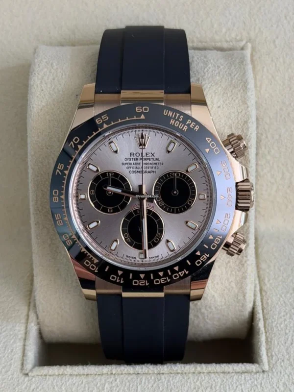 IMG_3853.jpg Rolex Daytona everose sundust del 2023 Italia oysterflex oro rosa full set top condition