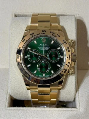 Rolex Daytona Green dial NUOVO John Mayer quadrante verde del 2021 full set Italia