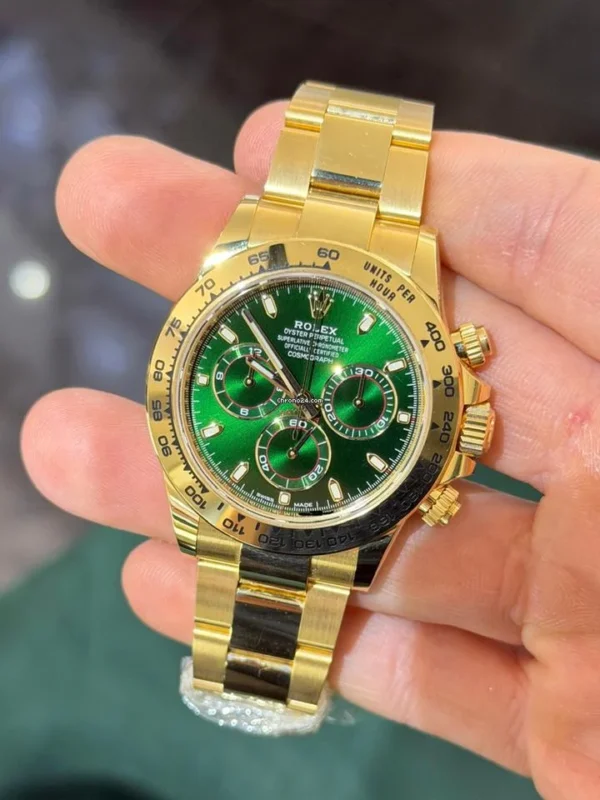 IMG_3861.jpg Rolex Daytona Green dial NUOVO John Mayer quadrante verde del 2021 full set Italia