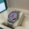 Rolex Oyster Perpetual 36 NUOVO pink rosa dial del 2024 Italia full set con documenti e scatola