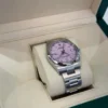 Rolex Oyster Perpetual 36 NUOVO pink rosa dial del 2024 Italia full set con documenti e scatola