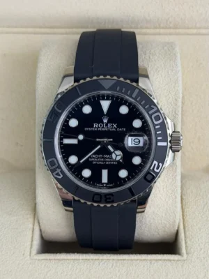 Rolex Yacht-Master 42 oro bianco oysterflex del 2021 full set top condition con documenti