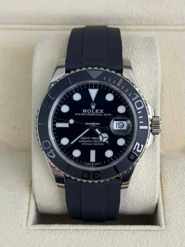 Rolex Yacht-Master 42 oro bianco oysterflex del 2021 full set top condition con documenti