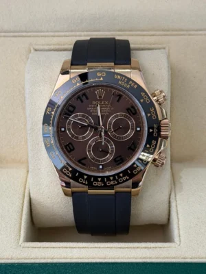 Rolex Daytona oysterflex oro rosa Chocolate del 2018 top condition con scatola Rolex
