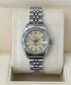 Rolex Lady-Datejust 26mm del 1996 Jubile ghiera oro bianco full set top condition con documenti