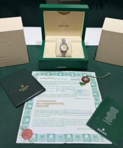 Alternative view of Rolex Lady-Datejust 26mm del 1996 Jubile ghiera oro bianco full set top condition con documenti