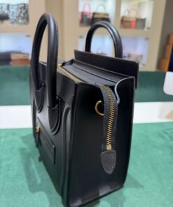 Alternative view of Céline Luggage Nano – Pelle di vitello nera Modello: Luggage