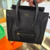 Céline Luggage Nano – Pelle di vitello nera Modello: Luggage