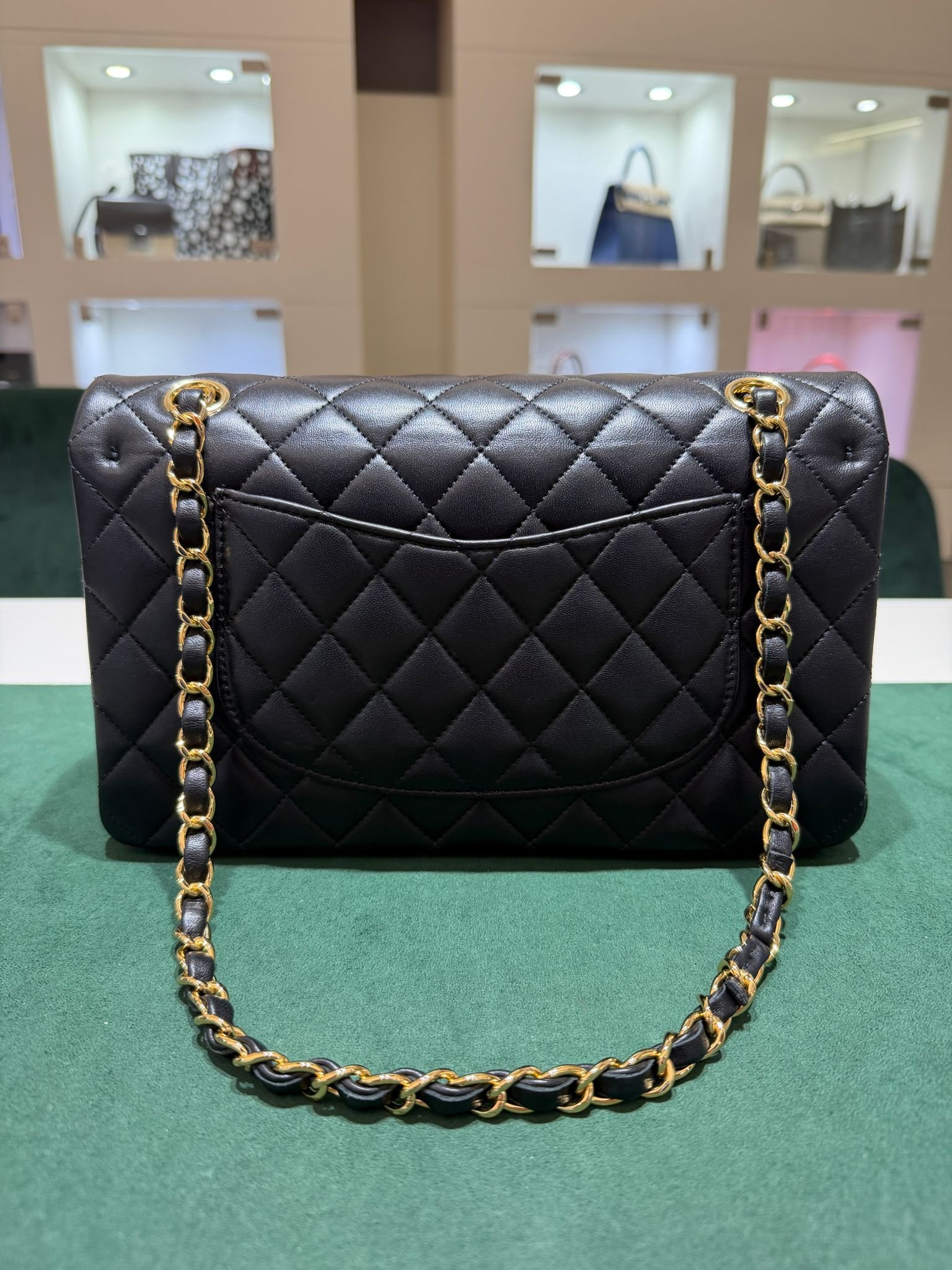 Chanel Classic Double Flap Bag Medium noir nero - Image 2