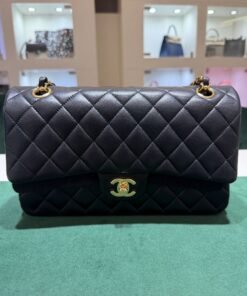 Chanel Classic Double Flap Bag Medium noir nero