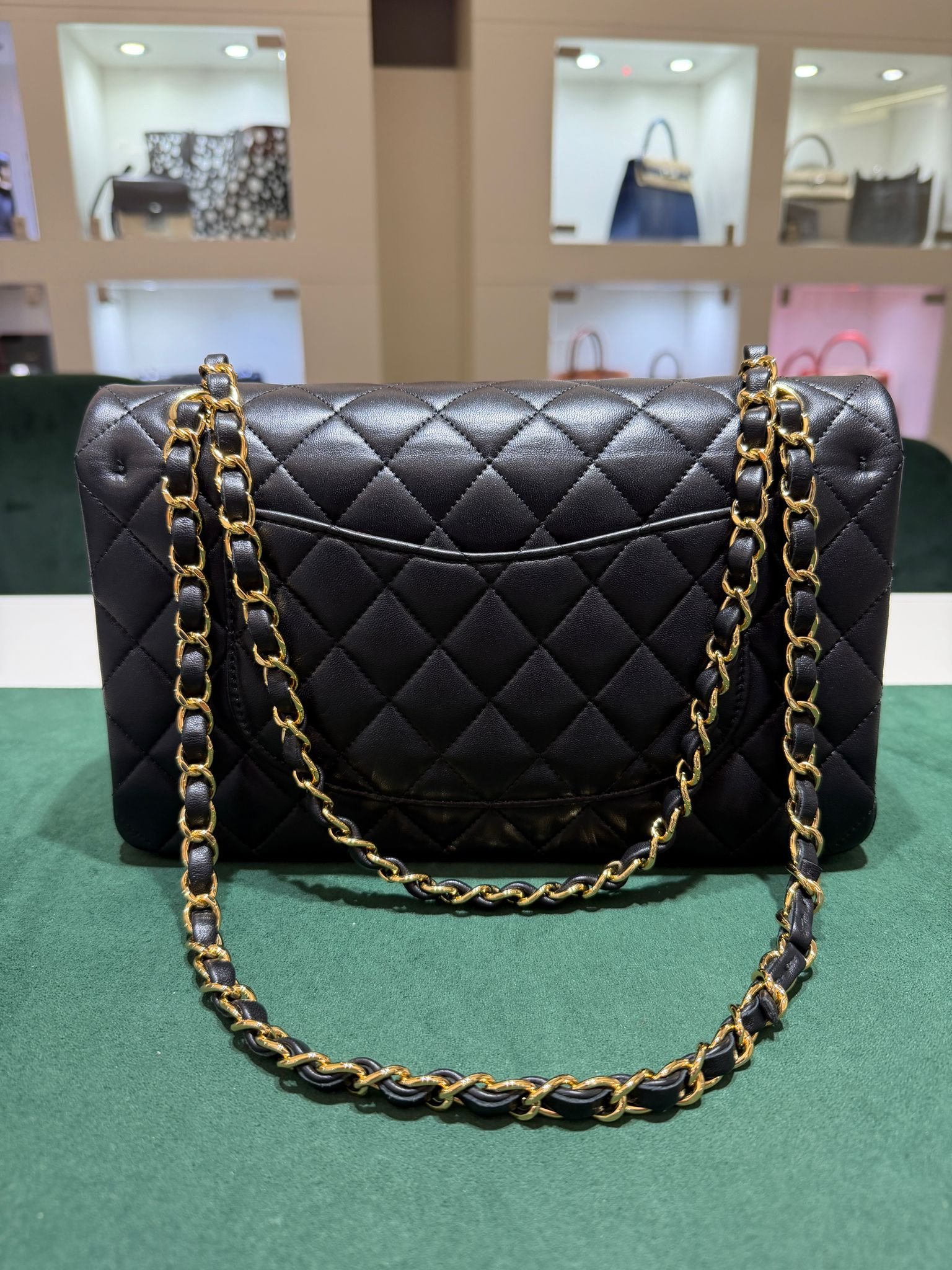 Chanel Classic Double Flap Bag Medium noir nero - Image 6