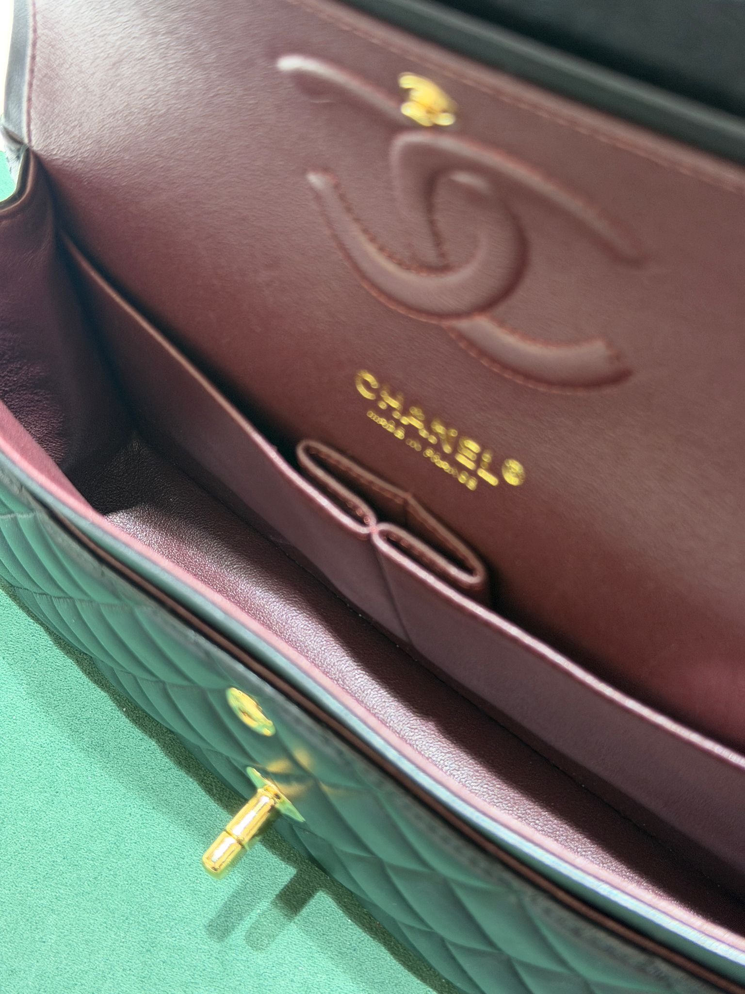 Chanel Classic Double Flap Bag Medium noir nero - Image 8