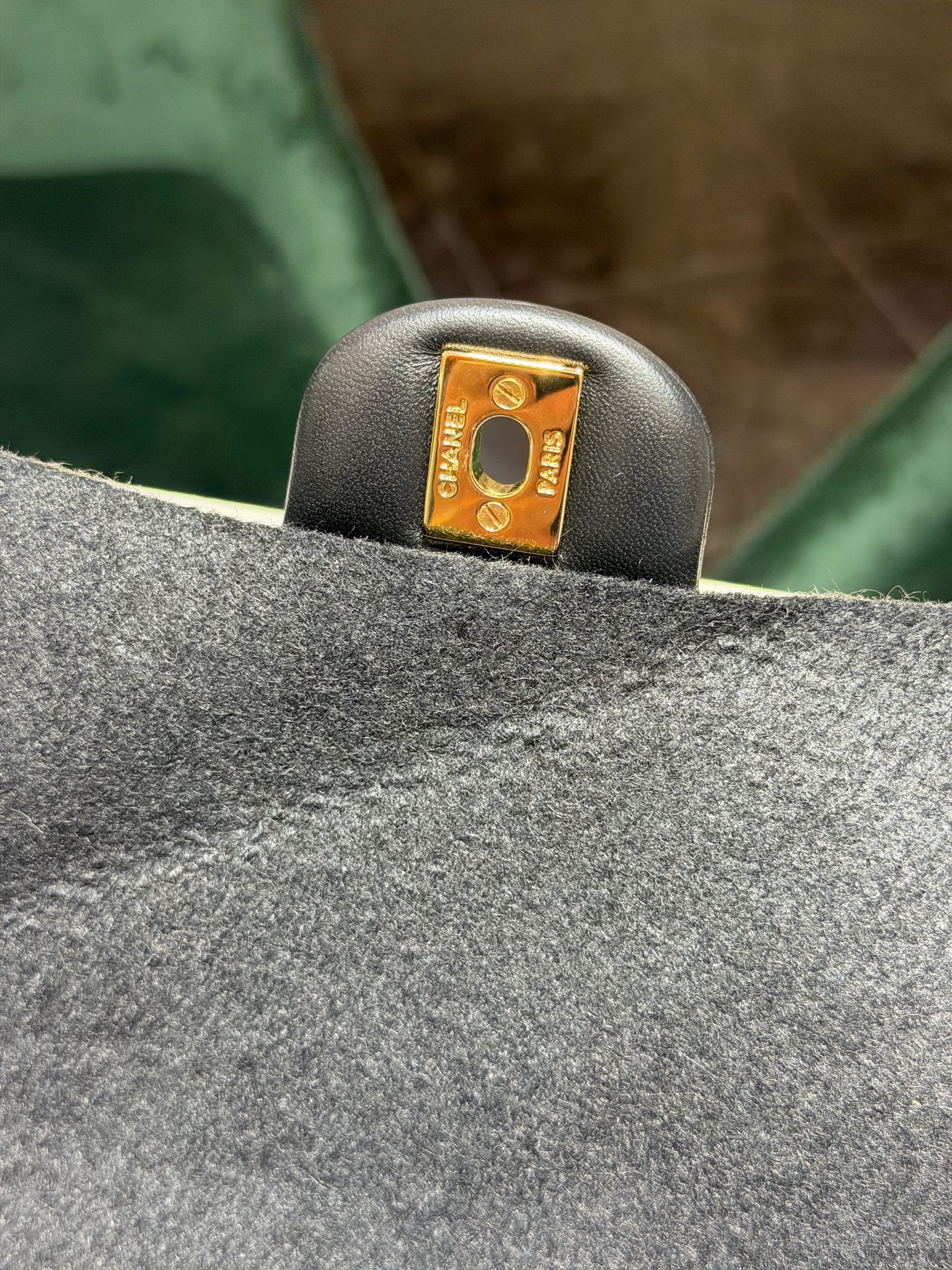 Chanel Classic Double Flap Bag Medium noir nero - Image 9