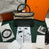 Hermès Kelly 25 Sellier Nuova 2026 stampa G in pelle Epsom colore vert mangrove con hardware palladio