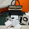 Hermès Kelly 28 retourne NUOVA 2026 seriale G (colore nero) pellame Togo con hardware palladio