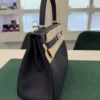 Hermès Kelly 28 retourne NUOVA 2026 seriale G (colore nero) pellame Togo con hardware palladio