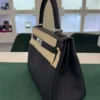 Hermès Kelly 28 retourne NUOVA 2026 seriale G (colore nero) pellame Togo con hardware palladio