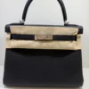 Hermès Kelly 28 retourne NUOVA 2026 seriale G (colore nero) pellame Togo con hardware palladio