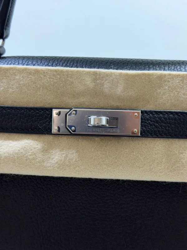 Hermès Kelly 28 retourne NUOVA 2026 seriale G (colore nero) pellame Togo con hardware palladio
