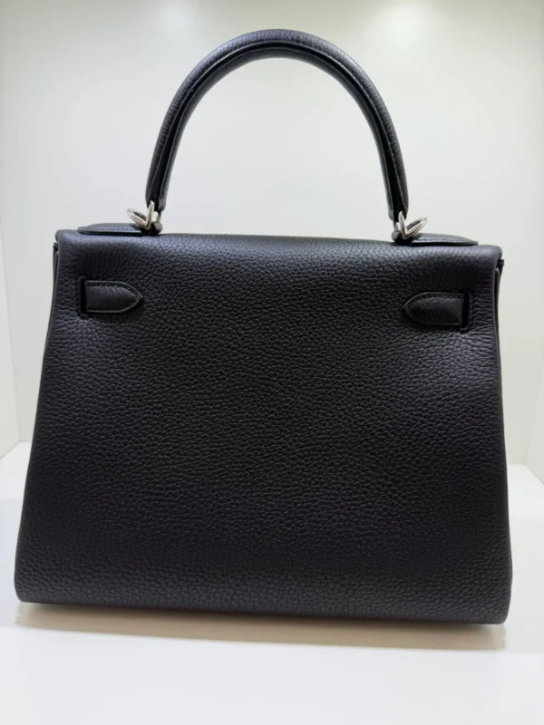 Hermès Kelly 28 retourne NUOVA 2026 seriale G (colore nero) pellame Togo con hardware palladio
