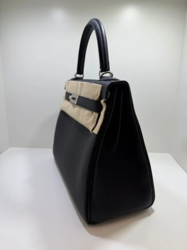 Hermès Kelly 28 retourne NUOVA 2026 seriale G (colore nero) pellame Togo con hardware palladio