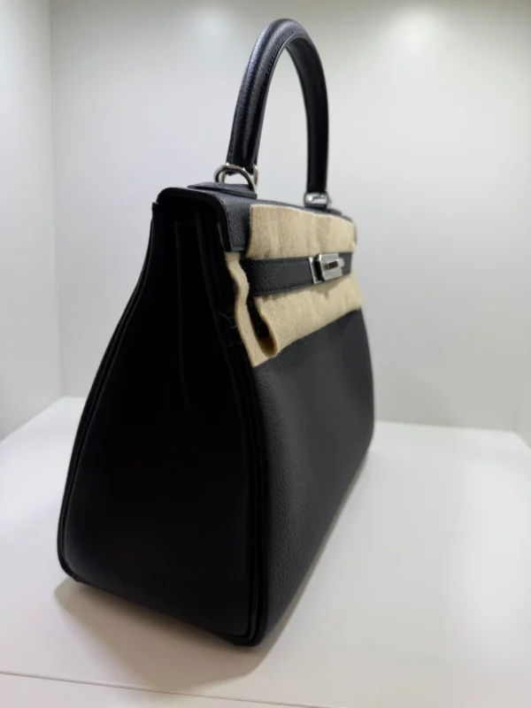 Hermès Kelly 28 retourne NUOVA 2026 seriale G (colore nero) pellame Togo con hardware palladio