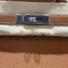 Herm&egrave;s Birkin 30 retourne veau togo colore gold (marrone) stampa G NUOVA 2026 hardware palladio full set con scontrino ufficiale Herm&egrave;s